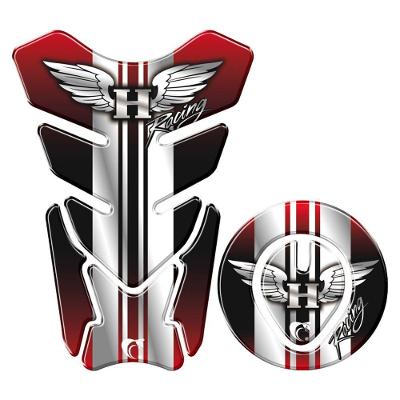 Protetor Tanque E Bocal Adesivo Moto Asa Honda Até 2017 Vermelho Vermelho