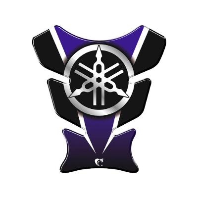 Adesivo Protetor De Tanque Moto Yamaha Diapasão Azul Azul