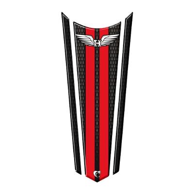 Adesivo Faixa Gravata Resinado Tanque Moto Honda Asa Vermelho