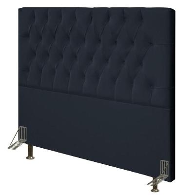 Cabeceira Cama Box Casal Queen 160cm Diamante Corano Preto