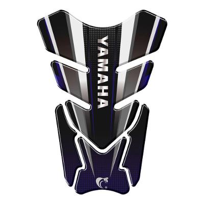 Adesivo Resinado Protetor De Tanque Moto Qualquer Moto Yamaha Azul Azul E Preto