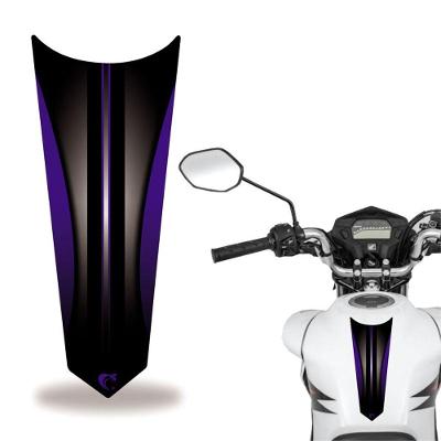 Adesivo Faixa Gravata Tanque Moto Listra Azul