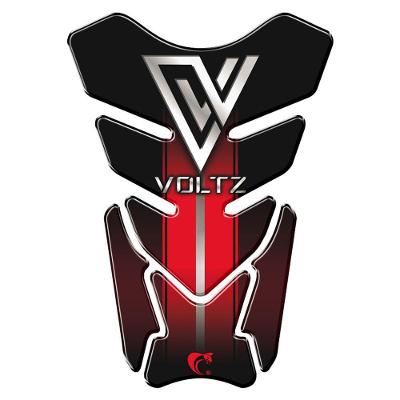 Protetor De Tanque Adesivo Moto Voltz Vermelho Vermelho E Preto