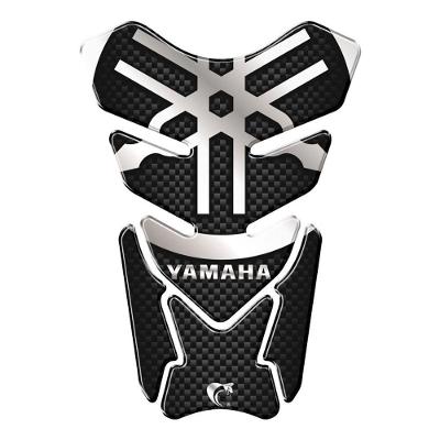 Adesivo Resinado Protetor De Tanque Moto Qualquer Moto Yamaha Preto Prata