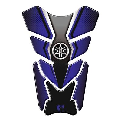 Adesivo Resinado Protetor De Tanque Moto Qualquer Moto Yamaha Azul Azul E Preto