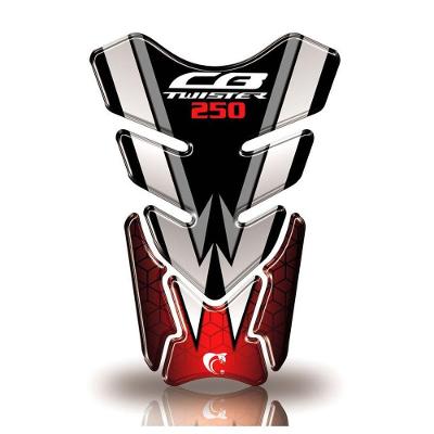 Protetor De Tanque Adesivo Moto Honda Cb Twister 250 Vermelho Vermelho