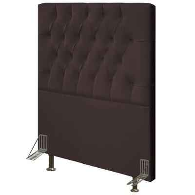Cabeceira Cama Box Solteiro 90cm Diamante D10 Corano Marrom