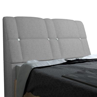 Cabeceira Com Baú Itália Cama Box Casal 140 Cm Suede Cinza