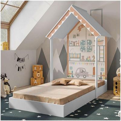 Mini Cama Infantil Casinha Montessoriana Mdf Sem Colchão P13 Child Branco