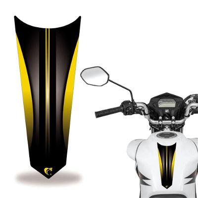 Adesivo Faixa Gravata Tanque Moto Listra Amarelo