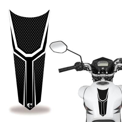 Adesivo Faixa Gravata Tanque Moto Listra Carbono Preto