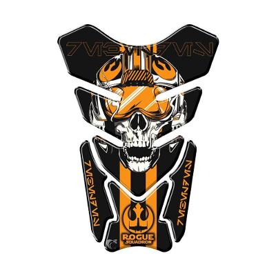 Protetor De Tanque Adesivo Moto Honda Yamaha Suzuki Star Wars Rogue Preto