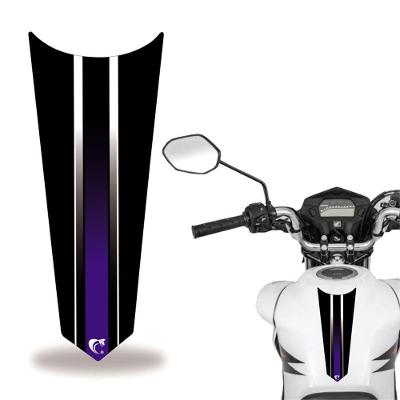 Adesivo Faixa Gravata Tanque Moto Listra Azul