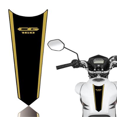 Adesivo Faixa Gravata Sem Resina Tanque Moto Cg 125/150/160 Titan Fan Start Cor Preto