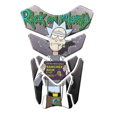 Protetor De Tanque Adesivo Moto Rick And Morty Verde