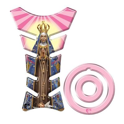 Protetor Tanque Adesivo Moto Yamaha + 2016 Nossa Senhora Aparecida Rosa