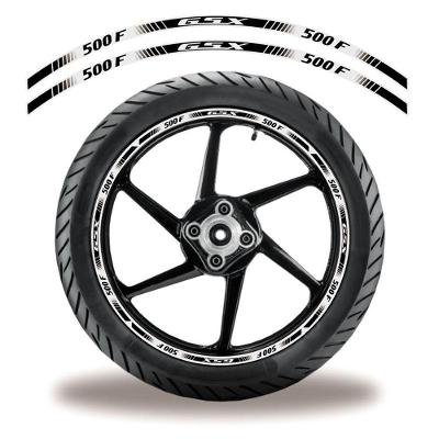 Friso De Roda Adesivo Refletivo Moto Honda Cb 500 Preto Preto