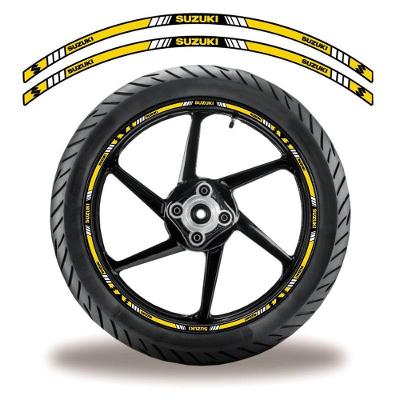 Adesivo Friso Roda Moto Suzuki Amarelo Amarelo 2