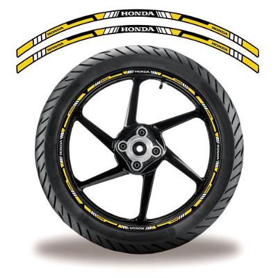 Adesivo Refletivo Friso Roda Moto Honda Amarelo Amarelo1
