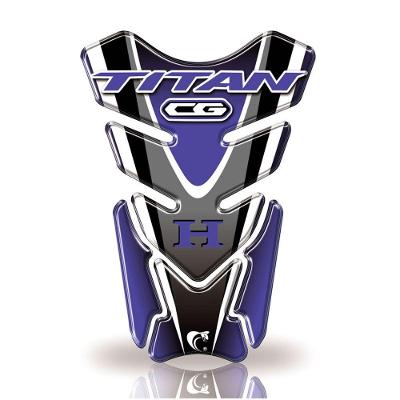 Protetor De Tanque Honda Cg Titan Todos Os Anos Cor Azul E Branco