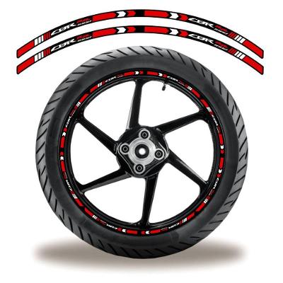 Friso De Roda Adesivo Refletivo Moto Honda Cbr 1000Rr Vermelho Vermelho
