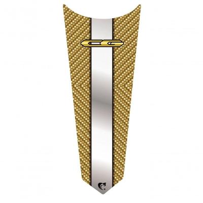 Adesivo Faixa Gravata Sem Resina Tanque Moto Cg 125/150/160 Titan Fan Start Cor Dourado Prata