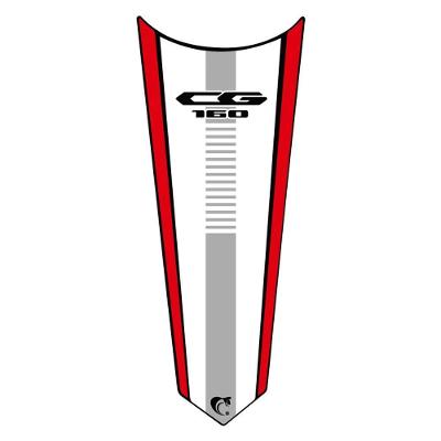 Adesivo Faixa Gravata Tanque Moto Cg Titan 125/150/160 Vermelho Cor Cg 160