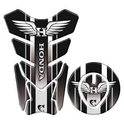 Protetor Tanque E Bocal Adesivo Moto Honda Asa Até 2017 Preto Preto