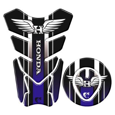 Protetor Tanque E Bocal Adesivo Moto Honda Asa Até 2017 Azul Azul