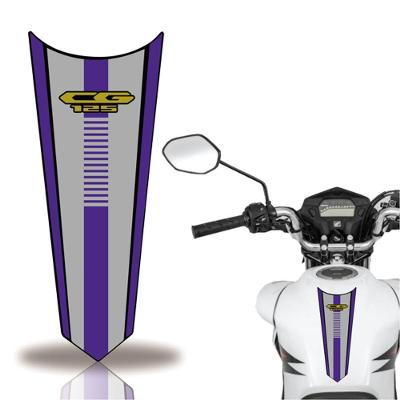 Adesivo Faixa Gravata Tanque Moto Cg 160 125 Titan Fan 125 Azul