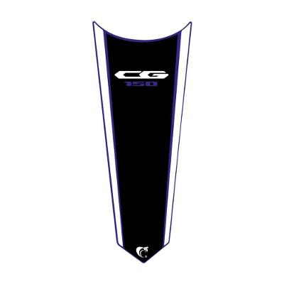 Adesivo Faixa Gravata Tanque Moto Cg Titan 125/150/160 Preto/azul Cor Cg 150