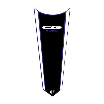 Adesivo Faixa Gravata Tanque Moto Cg Titan 125/150/160 Preto/azul Cor Cg 125