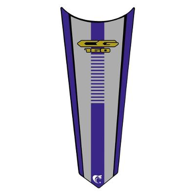 Adesivo Faixa Gravata Tanque Moto Cg Titan 125/150/160 Azul Cor Cg 160