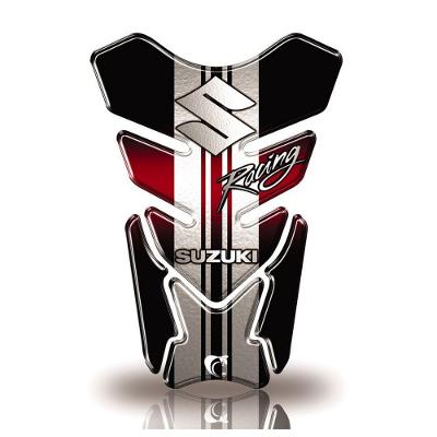Protetor De Tanque Adesivo Moto Suzuki Racing Vermelho