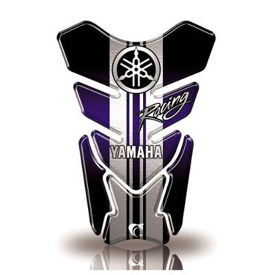 Protetor De Tanque Adesivo Moto Yamaha Diapasão Racing Azul