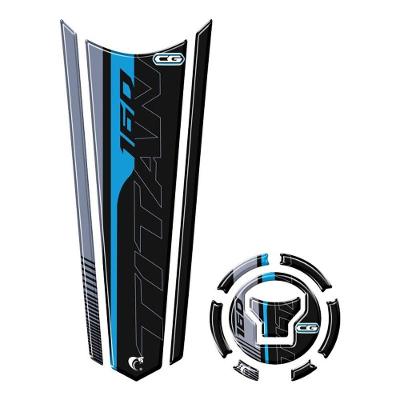 Adesivo Faixa Gravata Tanque E Bocal Moto Resinado Titan 160 Preto