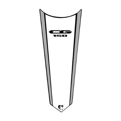 Adesivo Faixa Gravata Tanque Moto Cg Titan 125/150/160 Branco Cor Cg 150