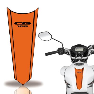 Adesivo Faixa Gravata Tanque Moto Cg 160 150 Titan Fan 160 Laranja