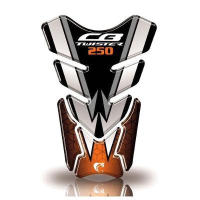 Protetor De Tanque Adesivo Moto Honda Cb Twister 250 Laranja