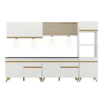 Cozinha Completa 5 Peças Com Leds Mp2014 Veneza Up