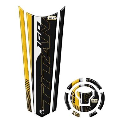 Adesivo Protetor Tanque E Bocal Gravata Honda Titan 160 Acima 2018 Amarelo