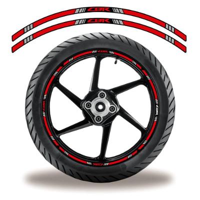Friso De Roda Adesivo Refletivo Moto Honda Cbr Vermelho Cor Vermelho