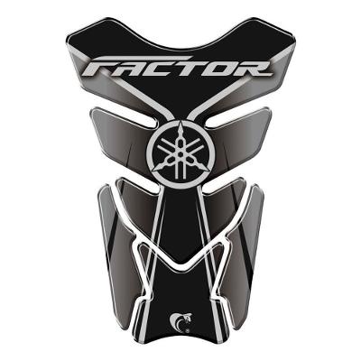 Protetor De Tanque Adesivo Moto Yamaha Factor Preto Cor Preto