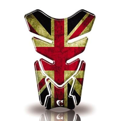 Protetor De Tanque Adesivo Moto Honda Yamaha Suzuki Bandeira Inglaterra Vermelho