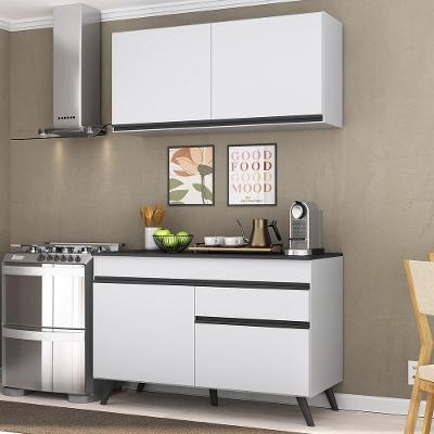 Armário De Cozinha Compacta 2 Peças Mp3687.964 Veneza Branco