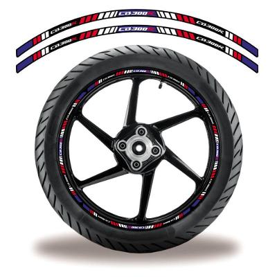 Friso De Roda Adesivo Refletivo Moto Honda Cb 3O0 R Azul Cor Azul