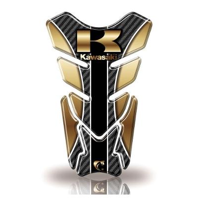 Protetor De Tanque Adesivo Moto Kawasaki Dourado Dourado
