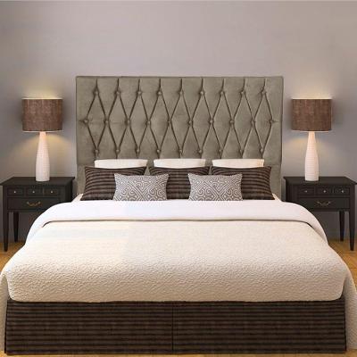 Cabeceira Casal 1,40M Paris Suede Bege