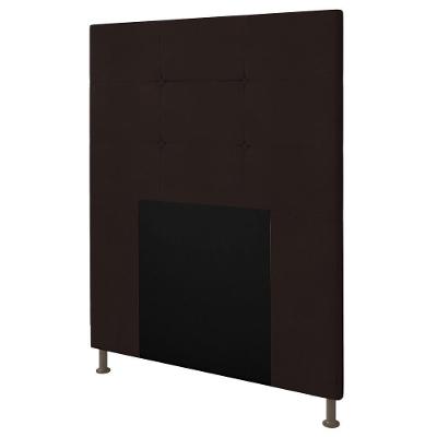 Cabeceira Cama Box Solteiro 90cm D10 Safira Corano Marrom