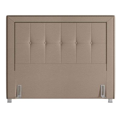 Cabeceira Cama Bom Casal King 195cm Paolla Linho Bege